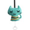 Handmade Sweet Cat Baby Pull String Musical Box Appease Toy for Crib Stroller Travel