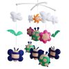 Cute Hanging Toys, Rotatable Crib Mobile, [Spring Scenery, Cute Insects]