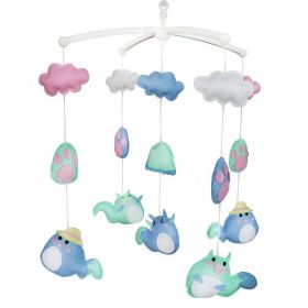 [Cute Animals]Handmade Baby Crib Musical Mobile Colorful Room Decor, Exquisite