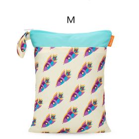 Baby Waterproof And Reusable Diaper Storage Bag (Option: M)