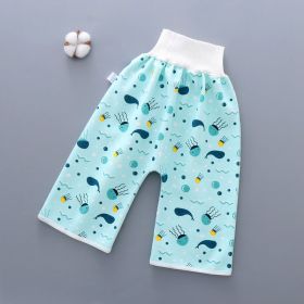 Baby leak-proof bed wetting skirt (Option: Sea-Pants-L)