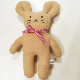 Cute Doll Bear Doll Sleeping Comfort (Option: Khaki Mouse-25cm)