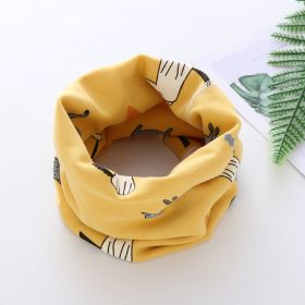 Baby Neck Scarf For Boys And Girls (Option: Yellow small animal)