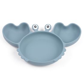 Silicone Split Cutlery Crab Plate For Infants (Option: Y21Color)