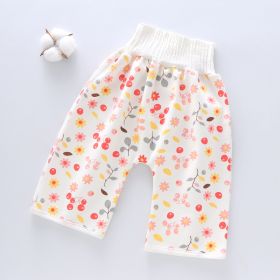 Baby leak-proof bed wetting skirt (Option: Cherry-Pants-M)