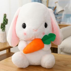 Long Ears Rabbit Radish Little White Rabbit Doll Pillow (Option: White Radish-22cm)