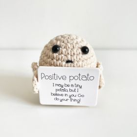 Cute Wool Potato Doll Decorative Birthday Gift Decoration (Option: Beige Small Potatoes P-Finished Product)