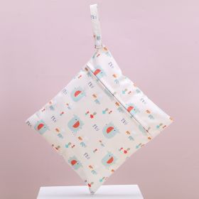 Baby Waterproof Diaper Storage Bag (Option: Watermelon Elephant)