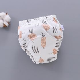 Baby Training Pants Washable 6-layer Gauze Diaper Cover (Option: Radish-M Code-5PCS)