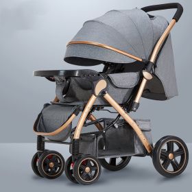 Baby Strollers Are Light And Easy To Fold (Option: Flagship Denim grey)