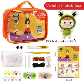 Crochet Material Package DIY Tool Set Toy (Option: Crossdressing Doll-English Version)