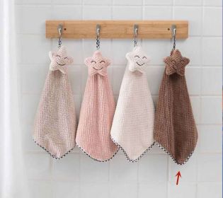 Children's Cute Hanging Absorbent Bathroom Hand Wipes (Color: Coffee)