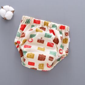 Baby Training Pants Washable 6-layer Gauze Diaper Cover (Option: Camera-S Code-5PCS)