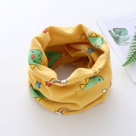 Baby Neck Scarf For Boys And Girls (Option: Yellow Dinosaur)