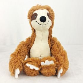 Cute Three-color Sloth Plush Toy Doll (Option: Light Brown-30cm)