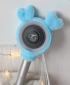 Plush Second-generation Manual Lamp Protective Cover (Option: Light Blue-Without Lights)