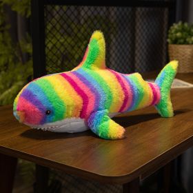 Fashion Simple Shark Throw Pillow Doll Plush Toys (Option: Color Shark 3-45cm)