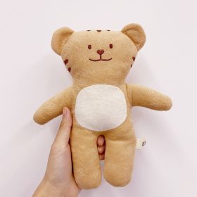 Cute Doll Bear Doll Sleeping Comfort (Option: Khaki Tiger-25cm)