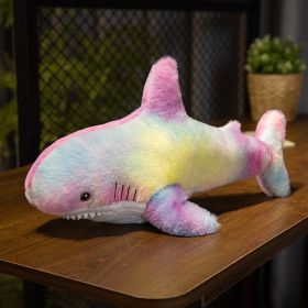 Fashion Simple Shark Throw Pillow Doll Plush Toys (Option: Color Shark 2-45cm)