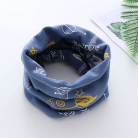 Baby Neck Scarf For Boys And Girls (Option: Blue Star)