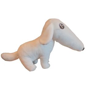 Long Nose Dog Plush Toy Children's Accompanying Doll (Option: White-25cm)