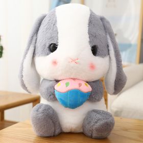 Long Ears Rabbit Radish Little White Rabbit Doll Pillow (Option: Cake Style-22cm)