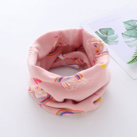 Baby Neck Scarf For Boys And Girls (Option: Pink Rainbow)