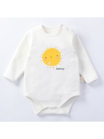 Fleece Thickened Baby Jumpsuit for Autumn and Winter Warmth (size: 66cm)