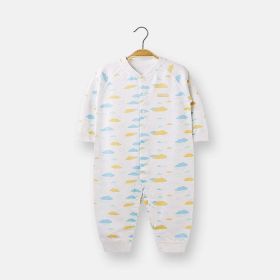 Baby All Over Cartoon Cloud Graphic Single Breasted Design Autumn Cotton Pajamas Jumpsuit (Size/Age: 66 (3-6M))