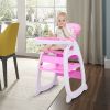 Multipurpose Adjustable Highchair,Children's dining chair for Baby Toddler Dinning Table with Feeding Tray and 5-Point Safety Buckle XH