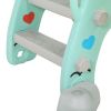 5 in 1 Slide and Swing Playing Set, Toddler Extra-Long Slide with 2 Basketball Hoops, Football, Ringtoss, Indoor Outdoor XH