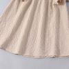 Baby Solid Color Ruffle Design Simple Style Summer Dress