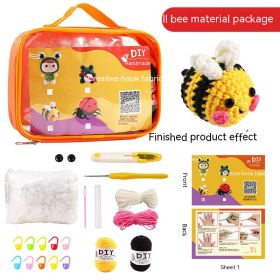 Crochet Material Package DIY Tool Set Toy (Option: Little Bee-English Version)