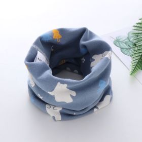 Baby Neck Scarf For Boys And Girls (Option: Blue Polar Bear)