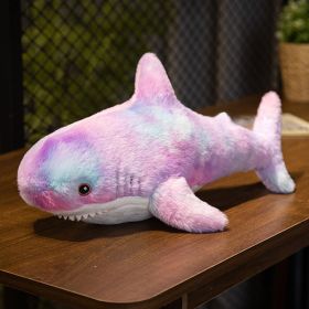 Fashion Simple Shark Throw Pillow Doll Plush Toys (Option: Colored Shark 1-60cm)