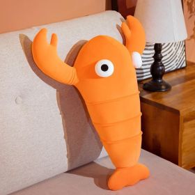 Cute Children's Cartoon Doll Q Version Lobster Crab Pillow (Option: Lobster Pillow-80cm)